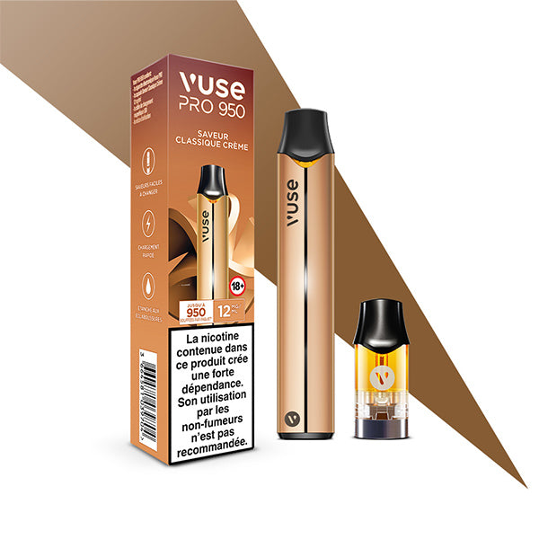 Vuse Pro 950 Kit Classique Crème Vuse FR