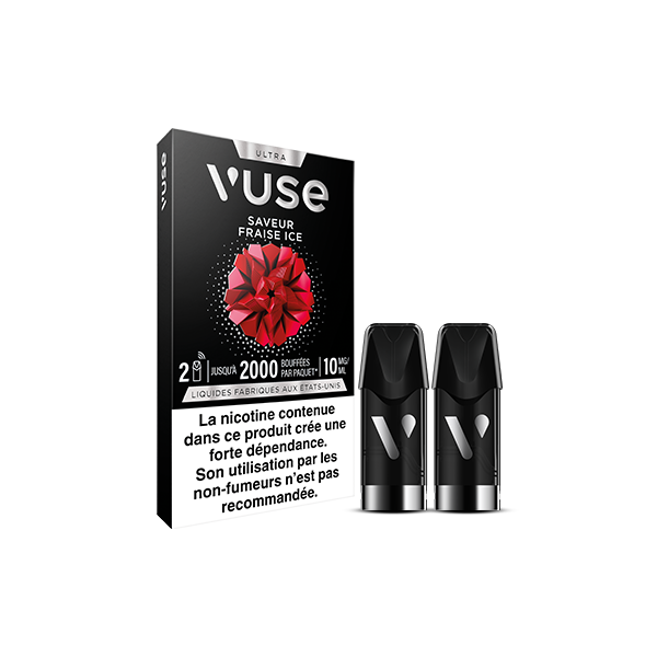 Capsule Fraise Ice Vape connecte Vuse Ultra | VUSE FR Capsule Fraise Ice Vape connecte Vuse Ultra | VUSE FR