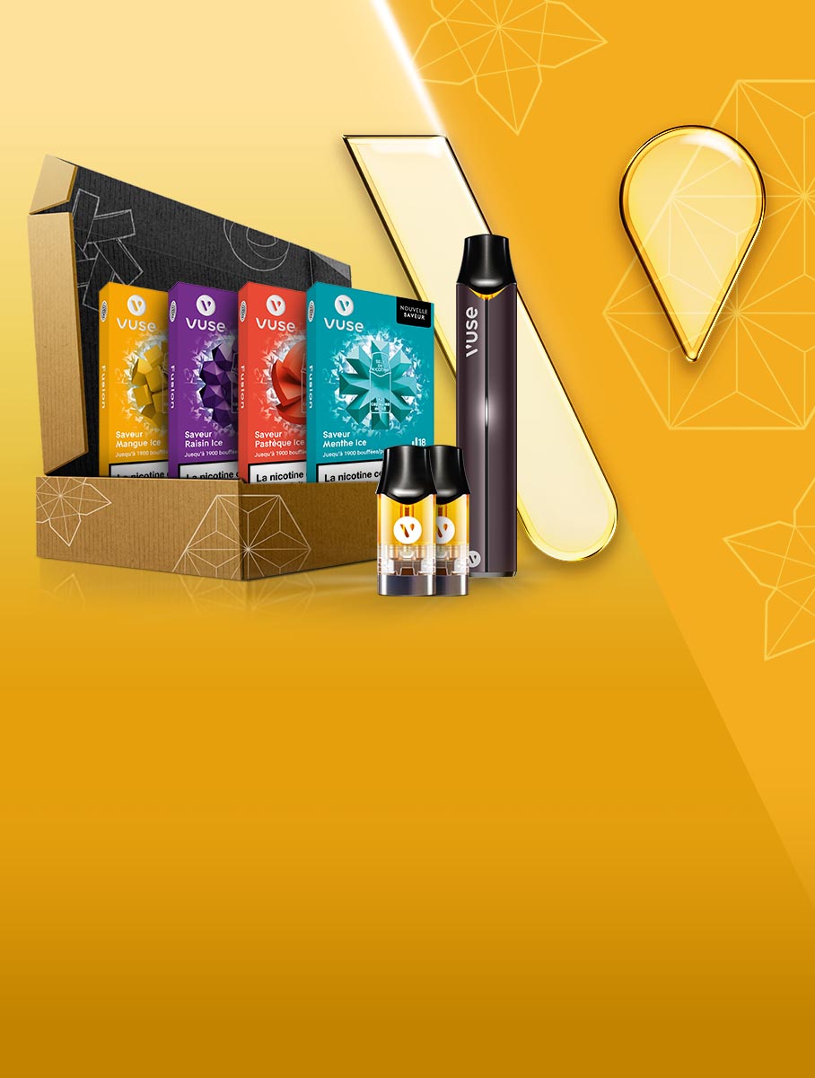 Subscriptions for Vuse France select from a range of devices and capsules in a shipment box