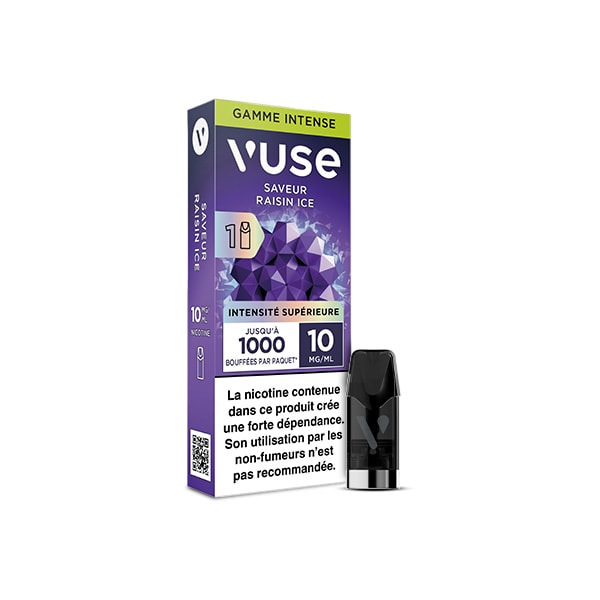 Recharge gamme intense Saveur Raisin Ice | Vuse Recharge gamme intense Saveur Raisin Ice | Vuse
