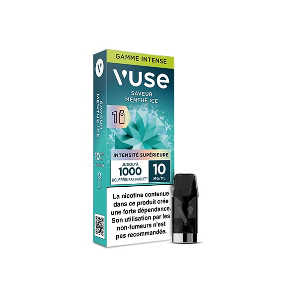 Recharge gamme intense Saveur Menthe Ice | Vuse Recharge gamme intense Saveur Menthe Ice | Vuse