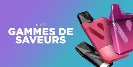 LES SAVEURS VUSE EN FORMAT RECHARGEABLE