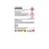 Étiquette de produit blanche avec texte noir, symboles de danger pour l'inflammabilité et le risque pour la santé, instructions de sécurité en français, numéro de téléphone, restriction d'âge 18+ et marque CE au bas de l'étiquette. Capsules VUSE Recharge Gamme Intense Saveur Fruits Rouges Intense.