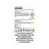 L'étiquette du produit VUSE Recharge Gamme Intense Saveur Framboise comporte des symboles de danger, des icônes de restriction d'âge et des avertissements en français sur la dépendance à la nicotine et l'utilisation par les non-fumeurs. Détails fournis pour le paquet de deux capsules saveur Framboise.