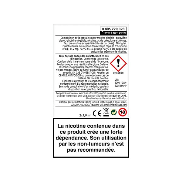 Capsules ePod Menthe Glaciale