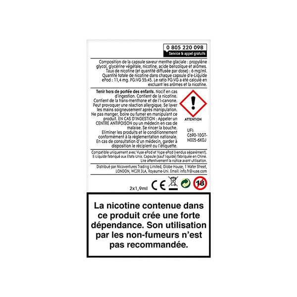 Capsules ePod Menthe Glaciale