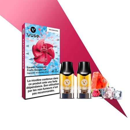 Capsules ePod Saveur Pastèque Fruits Rouges Ice