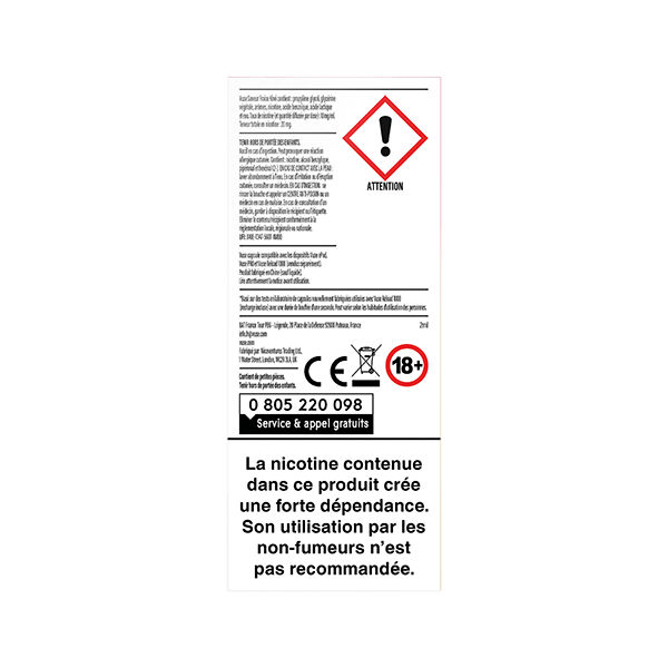Recharge gamme intense Saveur Fraise Kiwi | Vuse Recharge gamme intense Saveur Fraise Kiwi | Vuse