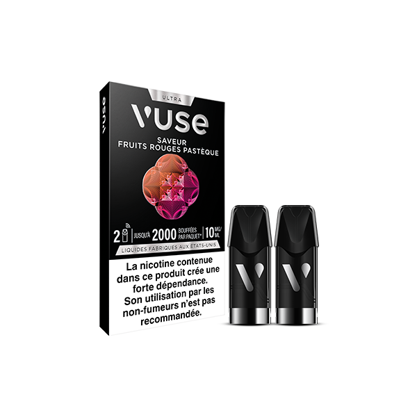 E-liquide Vuse Fruits rouges Pastèque 10 mg format 2 pods