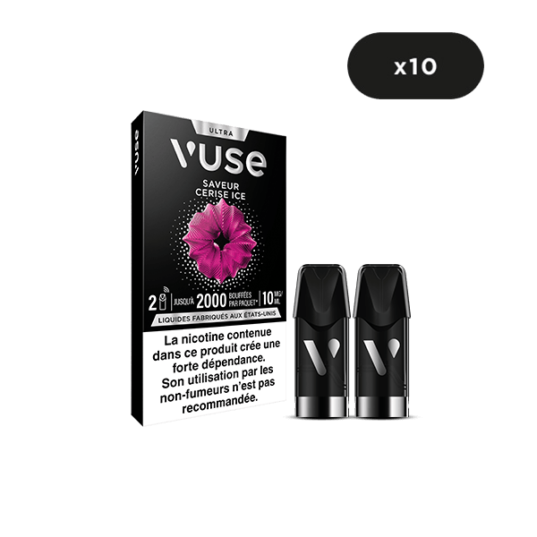 Capsule Cerise Ice Vape connecte Vuse Ultra | VUSE FR Capsule Cerise Ice Vape connecte Vuse Ultra | VUSE FR