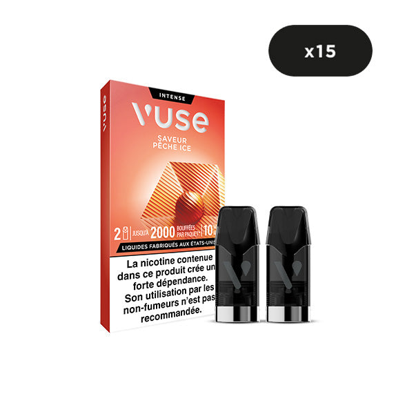 Recharges Gamme Intense Saveur Pêche Ice