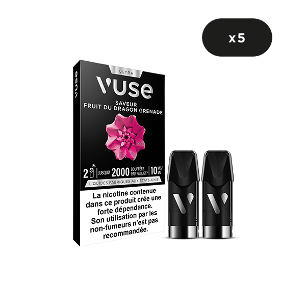 Capsule Fruit du Dragon Grenade Vape connecte Vuse Ultra | VUSE FR Capsule Fruit du Dragon Grenade Vape connecte Vuse Ultra | VUSE FR