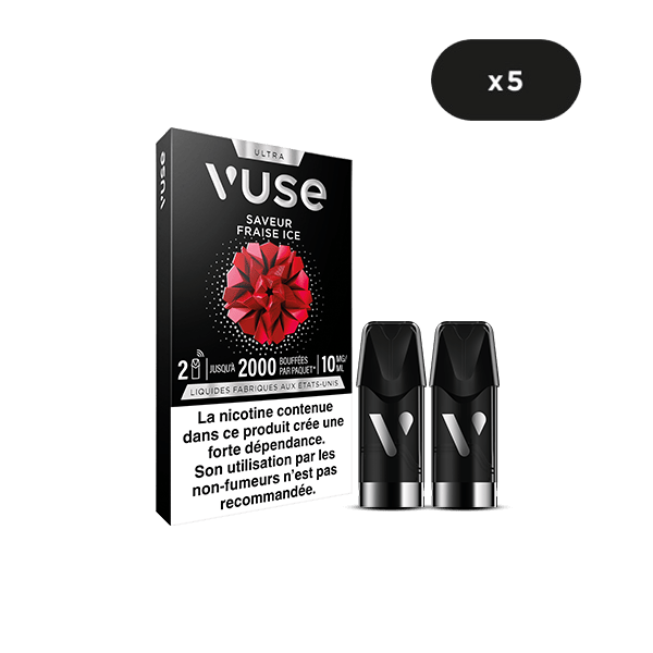 Capsule Fraise Ice Vape connecte Vuse Ultra | VUSE FR Capsule Fraise Ice Vape connecte Vuse Ultra | VUSE FR