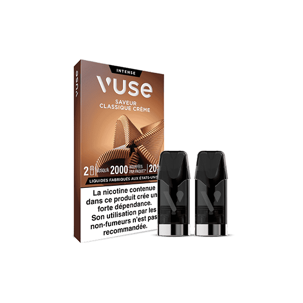 Saveur Classique Crme | Capsules Puff rechargeable Vuse