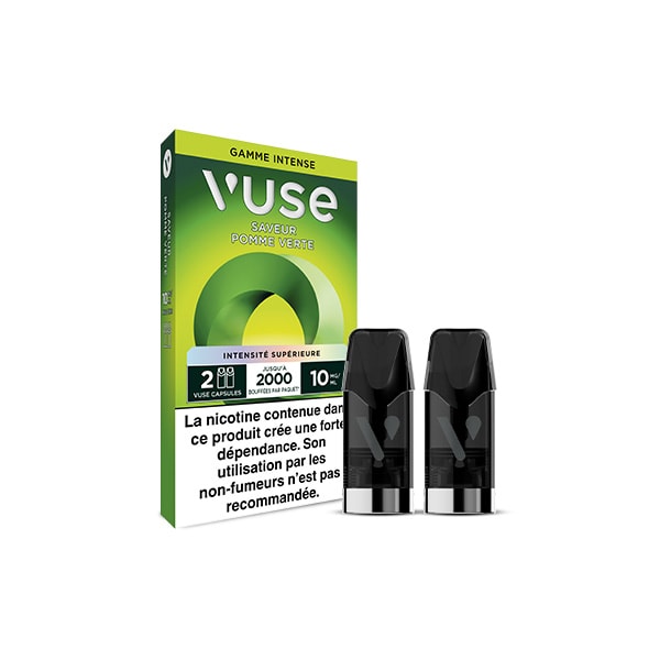 Saveur Pomme Verte|Capsules Puff rechargeable Vuse Saveur Pomme Verte|Capsules Puff rechargeable Vuse