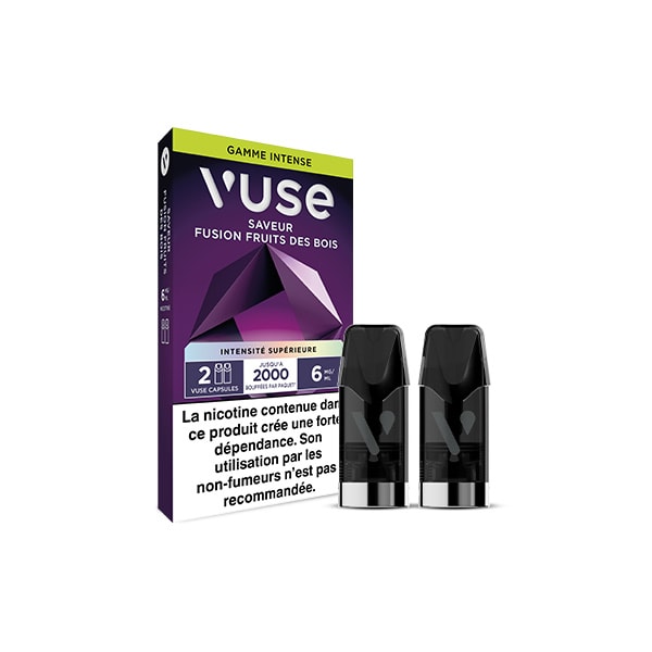 Vuse gamme intense saveur fusion fruits des bois 2000 intensité supérieure