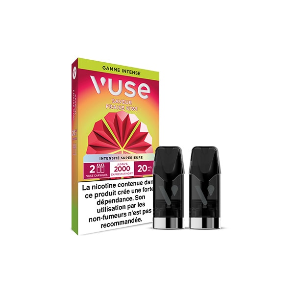 Saveur Fraise Kiwi|Capsules Puff rechargeable Vuse Saveur Fraise Kiwi|Capsules Puff rechargeable Vuse