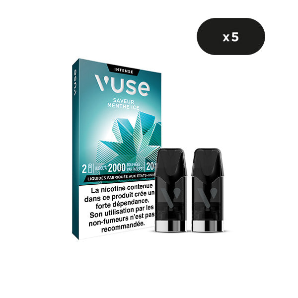 Vuse epod gamme intense saveur menthe ice 2000 x5