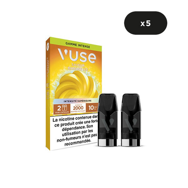 Capsule Saveur Banane Ice|Capsules Puff rechargeable Vuse Capsule Saveur Banane Ice|Capsules Puff rechargeable Vuse