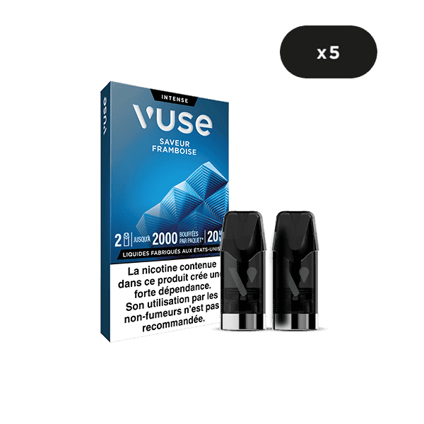 Vuse Reload 1000 Box Saveur Framboise 10mg
