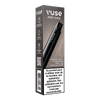 Une boîte VUSE Pro One Kit Simple, noire avec un texte blanc, présente l'appareil et un avertissement sur la nicotine en français au bas de la boîte. Il met en évidence son système fermé et est destiné à être utilisé uniquement par des fumeurs.