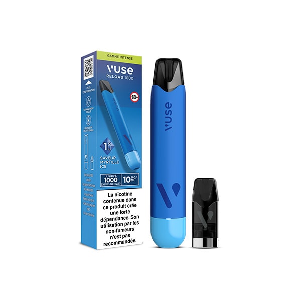Vuse Reload 1000 Bar Saveur Myrtille Ice|puff rechargeable